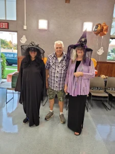 More Halloween attendees