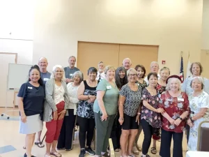 Seniors at a Mahjong tournament