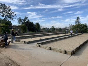 the bocce ball courts